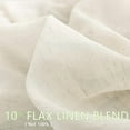 thumbnail image 6 of Decoultimatex Falx Linen Sheer Window Curtain Panels for Living Room Vintage Linen Window Panel Deapes, Natural, Rod Pocket, 52"x84"x2, 6 of 6