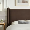 thumbnail image 4 of Rael Full Platform Bed in Chocolate Brown, 4 of 9