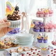 thumbnail image 5 of 50 Uds mariposa Cupcake cumpleaños boda fiesta pastel pared mariposas decoraciones tamaño mixto, 5 of 5