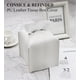 thumbnail image 5 of Funda para caja de pañuelos, [refinada] moderna caja de pañuelos cuadrada de piel sintética, soporte/organizador decorativo para encimera de tocador de baño, mesitas de noche, escritorio de oficina y, 5 of 5