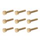 thumbnail image 4 of 50 Uds. Tornillo de pulgar moleteado plano, cabeza redonda, suministros industriales antideslizantes de cobre puro (M5 x 25mm), 4 of 9