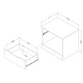 thumbnail image 6 of South Shore Holland 1-Drawer Nightstand, Pure Black, 6 of 10