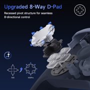 QUCOPRE Bluetooth Controller, Wireless Gaming Controller for PC/Android/iOS/Switch/Switch 2/Steam with Noise-Canceling Buttons,Dual-Stage Triggers,8 Way D-pad,4 Vibration Motors