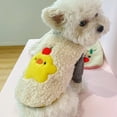 thumbnail image 3 of SPRING PARK Warm Plush Cartoon Christmas Print Dog Vest for Autumn Winter Soft Polyester Sleeveless Knitwear for Small dog Cat Cute Puppy Kitten Clothes, 3 of 7