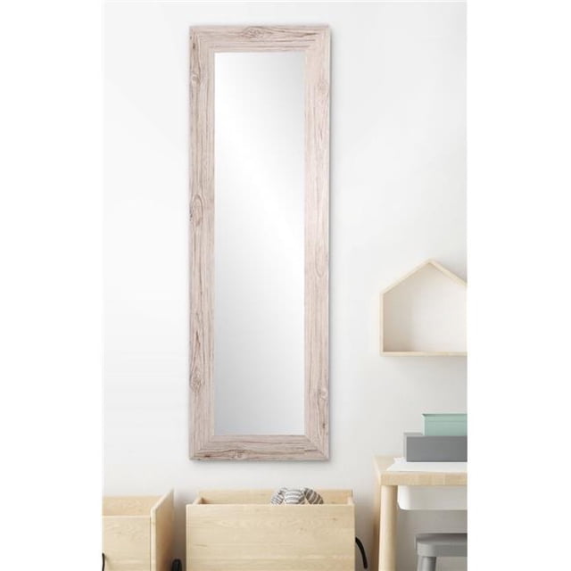 Brandt Works BM8THIN-L3 Cream Farmhouse Grain Full Length Mirror