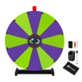 thumbnail image 1 of WinSpin 24" Display Prize Wheel Purple & Green DIY Tabletop 12 Slots Modular Custom Spinning Wheel for Pop Up Trade Show, 1 of 9