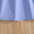 thumbnail image 6 of LIIPEE Girls Dresses Casual Lapel Solid Color Short Sleeve Shirt Dress Kids Summer Comfortable Breathable Soft Cute Daily Pleated Dresses,Blue,10-11 Years, 6 of 8