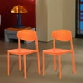 thumbnail image 1 of Mini sillas de  1:6, 2 piezas, modelo Micro paisaje, muebles de comedor, sala de estar, cocina, escena, decoración, suministros de paisaje Naranja Yotijar Escritorio de casa de muñecas, 1 of 8