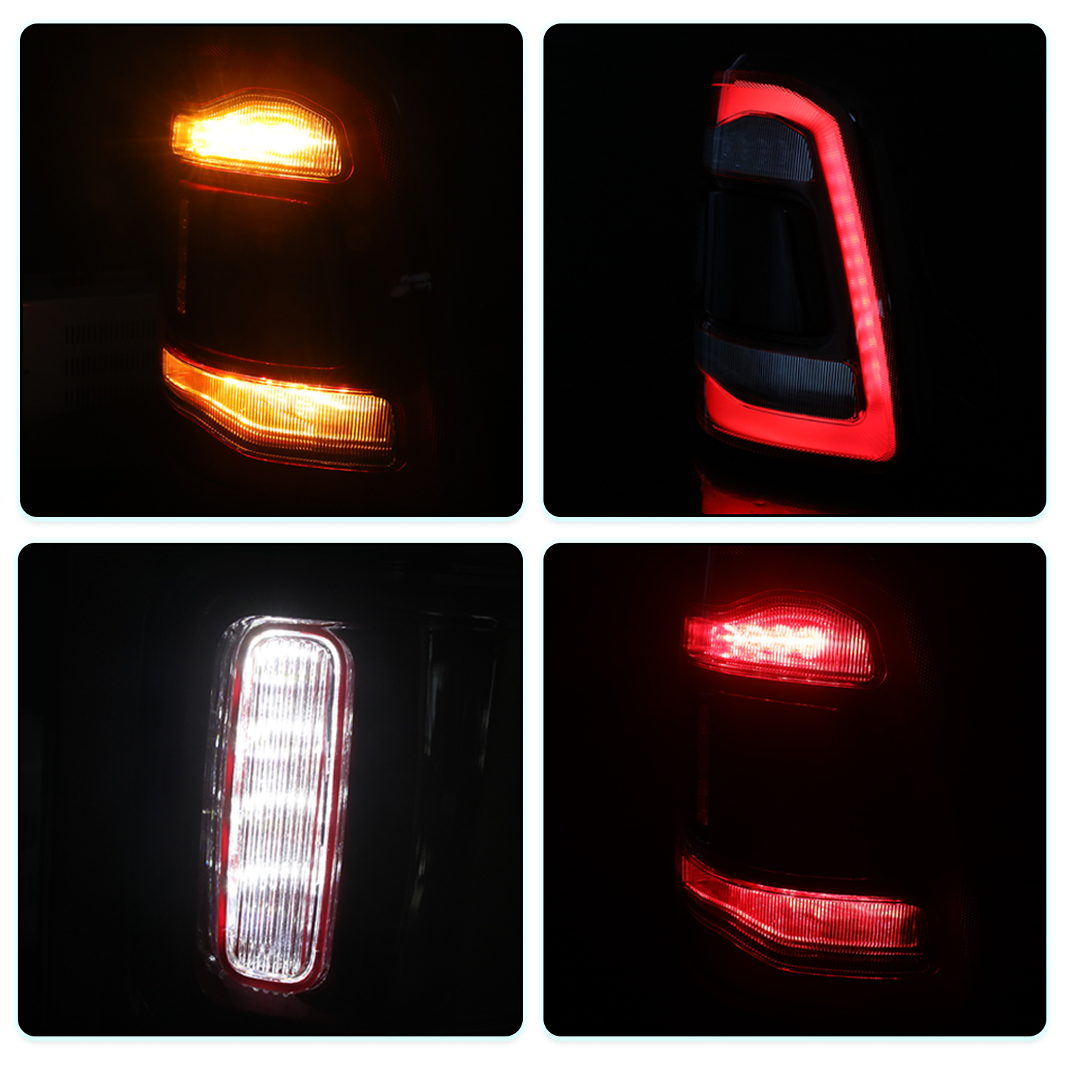 Right Passenger Tail Light For 2019-2023 DODGE RAM 1500 w/ Blind Spot Red Lens