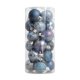 thumbnail image 2 of Set de adornos para bola de árbol de Navidad 24 piezas | Plástico indestructible | Rojo Verde Blanco Multicolor | 1,57" de diámetro | Acabados brillantes con purpurina mate | Easy Hang | Decoración, 2 of 6