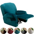 TOPCHANCES 4piece Velvet Stretch Recliner Chair Slipcover, Non Slip 1