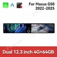 thumbnail image 2 of ZWNAV Dual 12.3 inch Screen Car Radio For Maxus G50 2022-2025 Android GPS Navigation Multimedia Video Player Stereo Receiver Head Unit, 2 of 14