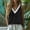 A1_Black, variant on Sleeveless Lace Trim V Neck Shirts Retro Patchwork Lace Vest Sleeveless Tank Tops for Women Summer Casual Loose Boho Beach Vacation Blouse Lightweight Gauze T-Shirt Peasant Vest Black L