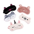 thumbnail image 4 of Cat Sleeping Mask Cute Soft Plush Blindfold Nap Eye Cover Animal Sleep Eye Mask, 4 of 10
