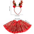 thumbnail image 3 of SJLDQY Carnival Girls Deer Dress Up Lace Mesh Dress With Headwear Outfits Funny Party Stage Performance Clothes Set, 3 of 4