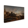 thumbnail image 2 of River View By Moonlight' Canvas Art by Aert van der Neer, 2 of 3