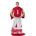 thumbnail image 1 of Nebraska Cornhuskers NCAA Team Wearable Blanket with Sleeves - Red, 1 of 6