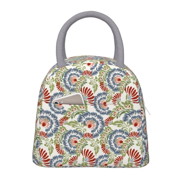 Balery Paisley Floral 5 Bolsa de Almuerzo para Mujeres, Caja de Almuerzo, Bolsa de Almuerzo Pequeña Impermeable, Tote de Almuerzo Reutilizable con Gran Capacidad