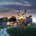 thumbnail image 5 of Zillywood Wind Spinners for Outdoor décor. Wind Spinner for Yard and Garden, Windmills for Garden Decorations. Pinwheels for Garden décor, Lawn Ornaments for Yard and Garden.(Brass), 5 of 6