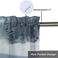 thumbnail image 5 of Horse Kitchen Window Curtain Valance Racing Black and White Horses on Snow Forest Window Valance for Bedroom Bathroom Living Room Dining Room Valances Set 54 by 18 in, 1 Panel, 5 of 6