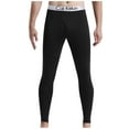 thumbnail image 2 of Merino Wool Base Layer Mens Bottom Pants Merino Wool Midweight, Lite thermal Underwear Long Johns Size 3XL Black, 2 of 4