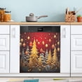 thumbnail image 4 of Beautiful Christmas Trees Dishwasher Magnet Covers for The Front Magnetic Dishwasher Cover Home Cabinet Decals 20" x 26" Refrigerator Door Home Decor, 4 of 5