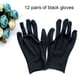 thumbnail image 2 of Jumpingount 12 pares de guantes de trabajo de algodón guante de mano forro estirable mujeres hombres manopla para servir joyería tienda dedos completos guantes y mitones Grueso L Jumpingount AP011426-04B, 2 of 6