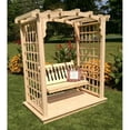 thumbnail image 2 of Yellow Pine Cambridge Arbor with Deck &amp; Swing, 2 of 3