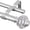 Silver, variant on Black Double Curtain Rods 72-144 Inches (6 to 12 Ft), 1 Inch Telescoping Window Curtain Rod with Translucent Finials,  Long Double Window Rods for Kitchen, Patio, Wall Mounted
