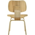 thumbnail image 3 of Modern Contemporary Kitchen Wood Dining Chairs Set of Six Tan, 3 of 4