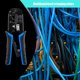 thumbnail image 4 of Pelacables de trinquete de crimpadora de cable de red para 6P 8P RJ11 RJ45 (azul negro) Likrtyny Para estrenar, 4 of 9
