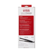 Kiss Nano Titanium Professional Flat Iron Hair Straightener & Styling Tool, 1/2, 0.86 lbs.
