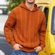 thumbnail image 1 of pstuiky camisas de manga larga para hombre, Blusa informal y moderna de color liso con capucha, manga larga y bolsillos abotonados para hombre top de hombre m, 1 of 9