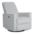 thumbnail image 5 of Evolur Harlow Deluxe Upholstered Plush Seating Glider Swivel, Power Recliner with USB Port, Greenguard Gold Certified, Glider Chair for Nursery, Mystic Gray, 5 of 9