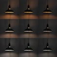 thumbnail image 4 of FSLiving Pendant Light with Industrial Pulley Design,15ft Plug-in Cord with Wheel Green Macaron Iron Shade,Wooden Socket,Remote Control Dimmer LED Edison Bulbs - 1 Light, 4 of 9