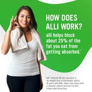 Alli Orlistat Weight Loss Supplement Capsules Starter pack, 60 Mg, 60 Count