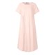 thumbnail image 4 of Vestido largo retro con bolsillo y cuello redondo de manga corta sólida a la moda para mujer Pompotops ghjkhdj12652, 4 of 6