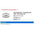 thumbnail image 2 of Front Brake Rotor - Compatible with 2002 - 2007 Saturn Vue 2003 2004 2005 2006, 2 of 2