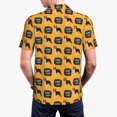 thumbnail image 2 of Polo Shirts for Men, Dog boston terrier woof yellow Breathable Casual Mens Polo Shirts Short Sleeve Button Down Classic Mens Golf Polo Shirts, 2 of 7