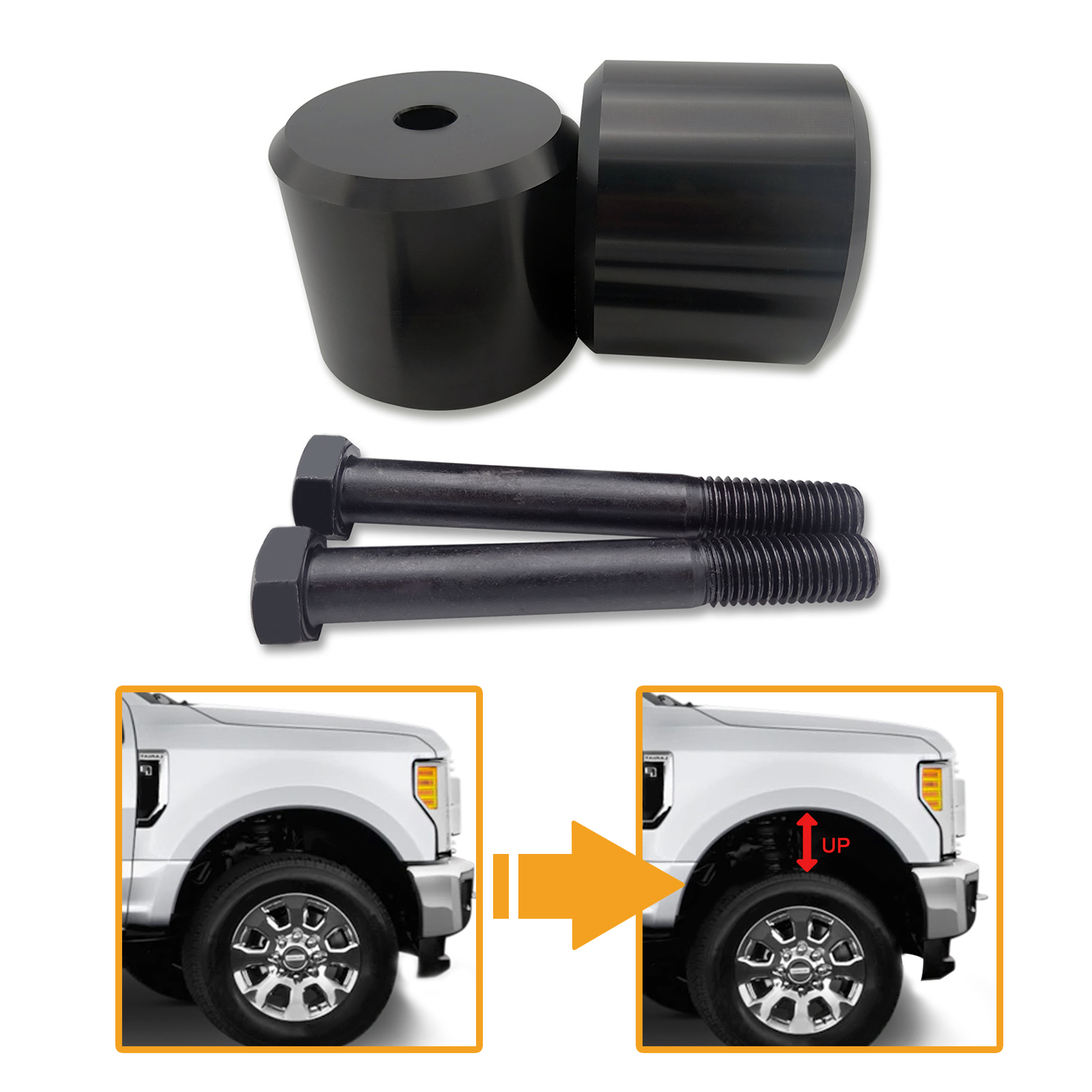 WEISEN 2.5" Front Suspension Lift Spacers Fit 20052022 Ford F250 F