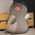 thumbnail image 2 of Peluche de animal kawaii, almohada de peluche de dibujos animados, suave, 50 cm, cojín para sofá, muñecas para Gris, 2 of 6