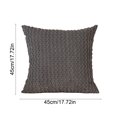 thumbnail image 3 of Pillow Covers 18x18,Throw Pillow Covers,Corduroy Throw Pillow Covers,Soft Breathable Solid Color Pillow Shams with Hidden Zipper Washable Decorative Pillowcase for Home Sofa Bedroom(Gray 18*18in), 3 of 6