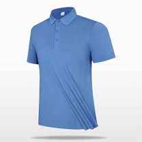 CaiJunJia George Polo Shirt,Mens Casual Polo Shirts Classic Short Sleeve Golf Shirt Fashion Button Cotton Top with Pocket