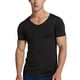 thumbnail image 5 of Camiseta de manga corta de secado rápido de verano para hombre Top informal de color sólido con cuello en V (gris 3XL), 5 of 8