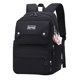 thumbnail image 1 of Mochila JiaYou para niñas adolescentes, casual, viajes escolares, 26 L, color negro, 1 of 7