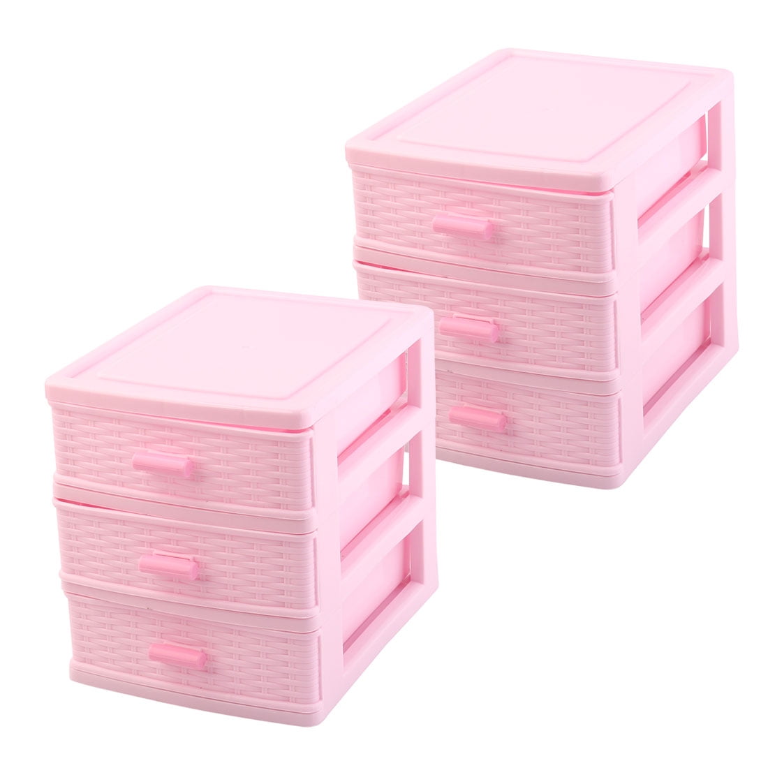 3 Grids Plastic Transparent Jewelry Organizers Sundries Storage Box Container 