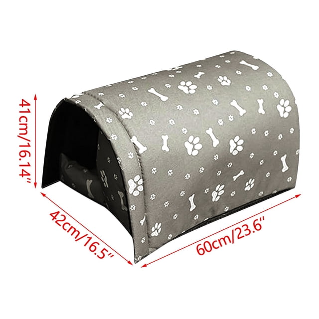 LSLJS Maison d'Hiver pour Chat d'Extérieur Maison pour Chat Maison Rembourrée pour Chat Maison Pliable pour Chat Errant Imperméable en Oxford Écran Solaire