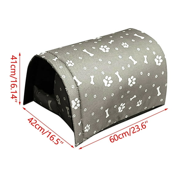 Snorda Winter Outdoor Cat House Cat House Padded Cat House Foldable Stray Cat House Waterproof Oxford Sunscreen