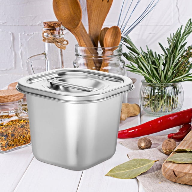LOLIPPYY Frasco Para Especias De Acero Inoxidable Con Apertura Amplia Para Fácil Acceso En Cocina