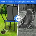 thumbnail image 6 of YORIN Trampoline for 7-8 Kids, 14 FT Trampoline for Adults with Enclosure Net, Basketball Hoop, Ladder, 1400LBS Weight Capacity Outdoor Recreational Trampoline, Heavy Duty Trampoline, 6 of 7